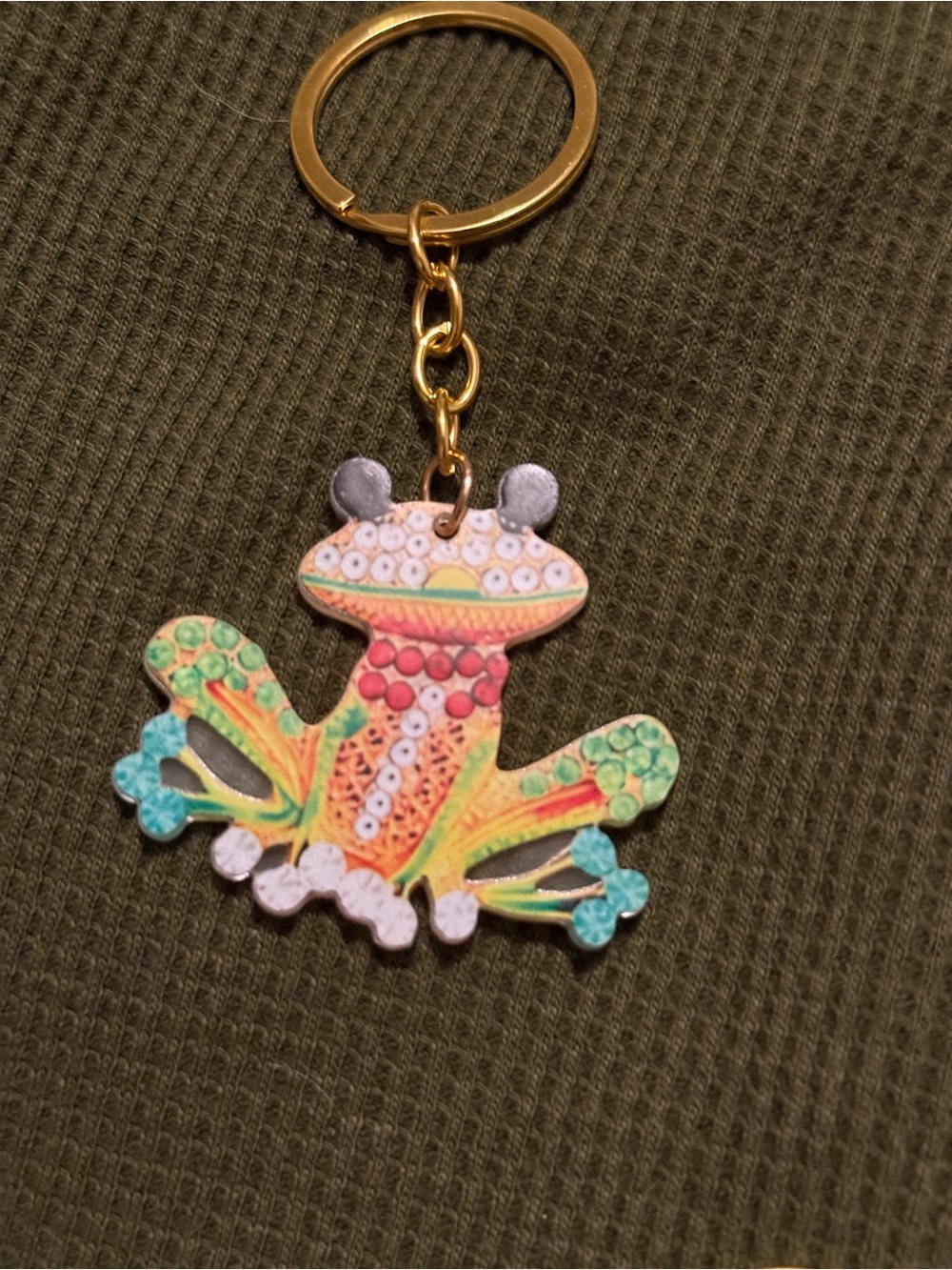 Colorful Frog Keychain - Picture 3 of 3